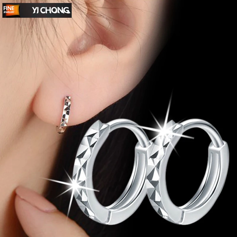 Kvinder Hoop øreringe ren zircon høj kvalitet kvindelige kombination øreringe 1 par af lille cirkel formede øreringe Brincos Náušnice