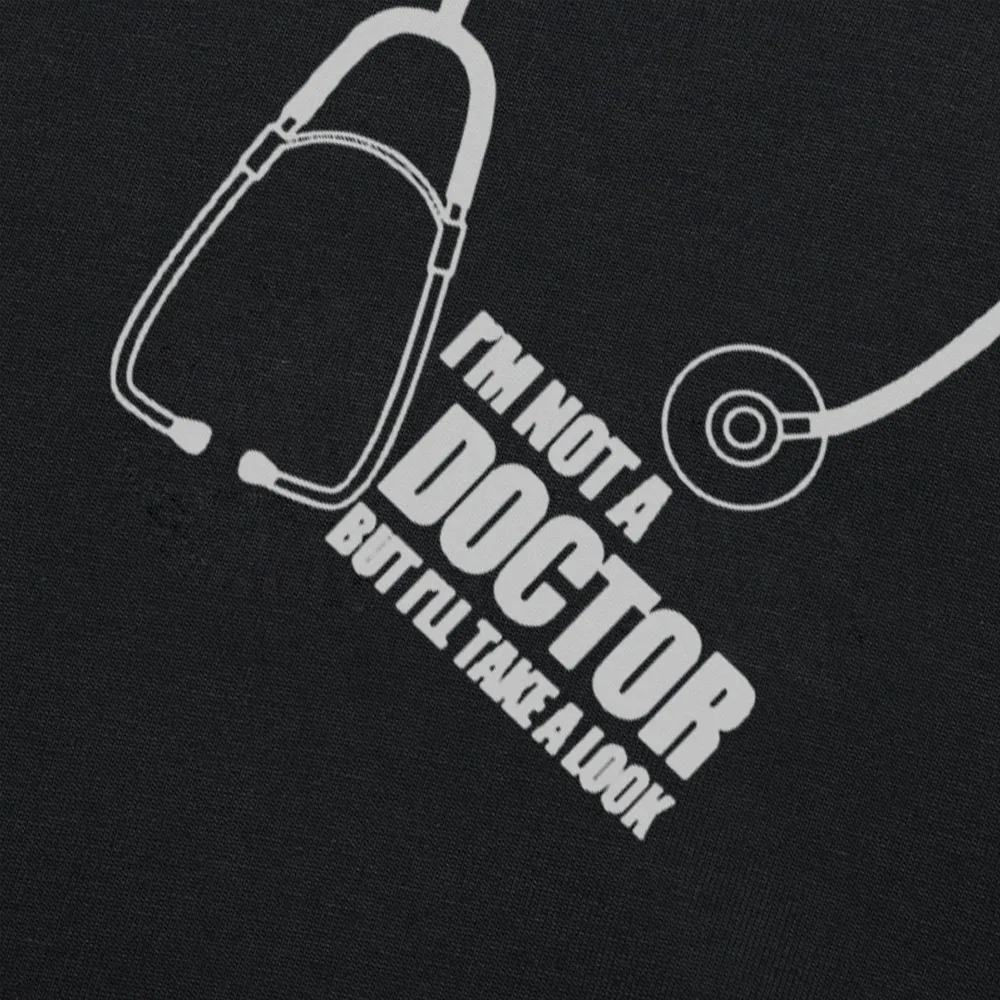 Jeg er Ikke Læge, Men jeg vil Tage Et Kig Sjove T-shirt Humor Gave Herre kortærmet Bomulds T-shirt