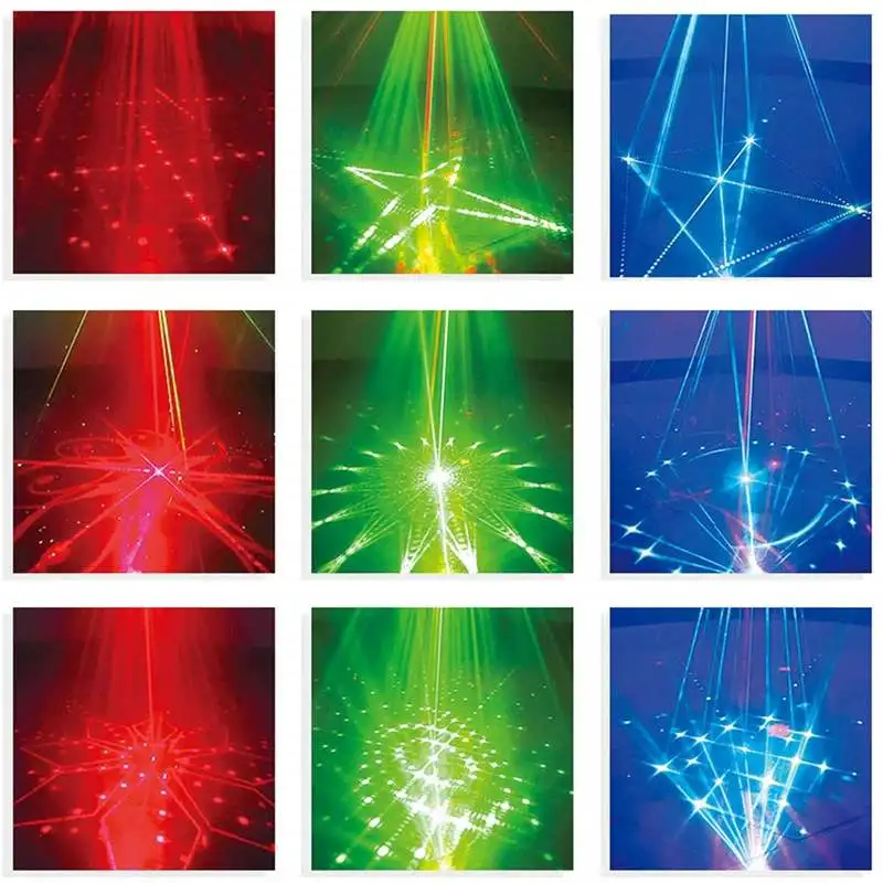 128 Mønster Laser Projektor Fjernbetjening/Lyd Actived LED Disco Lys RGB-Fest med DJ Scene Lys Jul Lampe Dekoration OS/EU