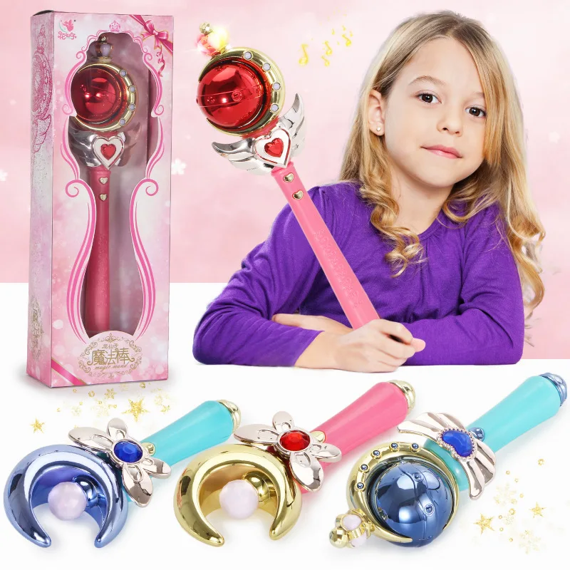 Pige Magic Wand Spil Magic Toy Belyse Sukkerrør Pædagogiske Cosplay Toy Fe Skær Stokken Til Børn, Legetøj, Cosplay