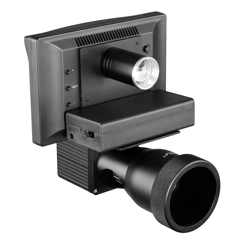 Night vision HD 1080P kamera 5.0 tommer skærm konjunktion infrarød illuminator, Riffelsigte jagt optiske system