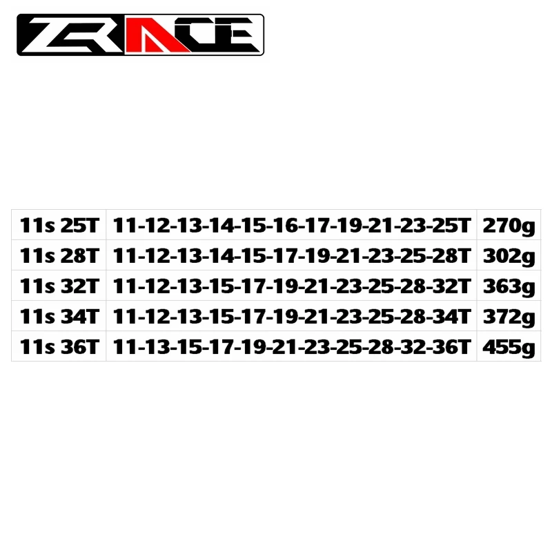 ZRACE Cykel Kassette 11 Speed Road / MTB frihjul 11-25T / 28T / 32T / 34T / 36T, der er Kompatible med Ultegra ,105, R8000, R7000