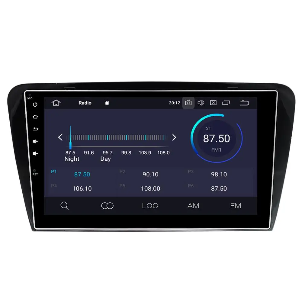 Bilen Multimedia-Afspiller 1-Din DVD-Automotivo Android 9,0 For Skoda/Octavia-2019 GPS Octa Core RAM 4G-ROM ' en 32GB Radio head unit