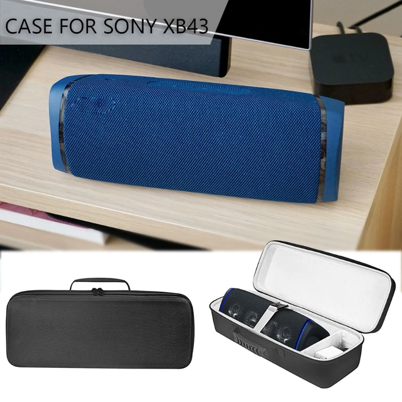 Pladsen Stødsikkert Hårdt Cover etui Taske til Sony SRS-XB43 Ekstra BAS Trådløs Bluetooth Højttaler og Tilbehør