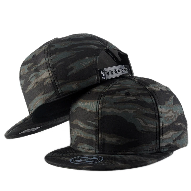 Mode camouflage series baseball cap forår sommer Europæiske og Amerikanske hip hop-hatte mænd jungle taktiske snapback caps hatte