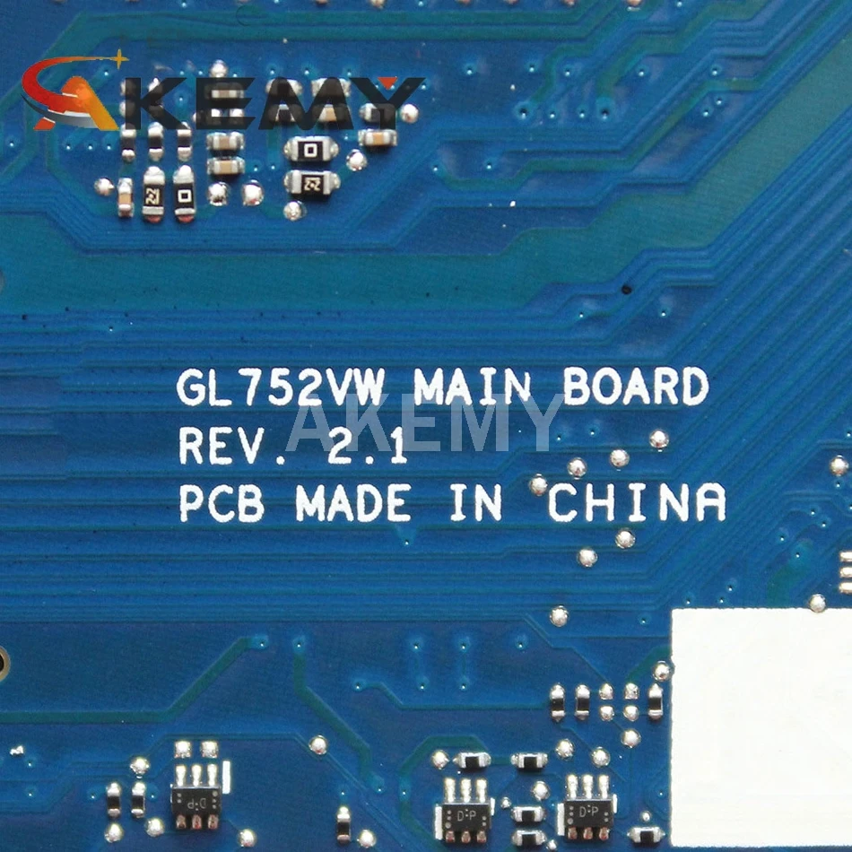 90NB0BX0-R00010 GL752VW bundkort til ASUS ROG FX71PRO ZX70V GL752VL GL752V Laptop bundkort med I7-6700HQ GTX965M 4GB