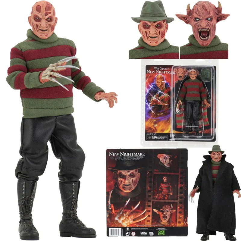 NECA 8 Tommer Rigtige tøj Wes Craven ' s New Nightmare Freddy Krueger PVC-Action Figur Collectible Model Toy