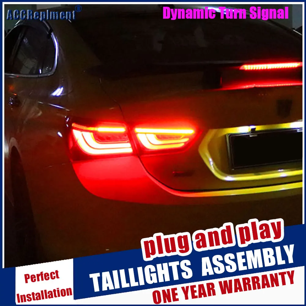 Dynamisk blinklyset baglygte Til Chevrolet Malibu XL led baglygte Forsamling KØRELYS+blinklys+Bremser+Reverse lys 2016-2019
