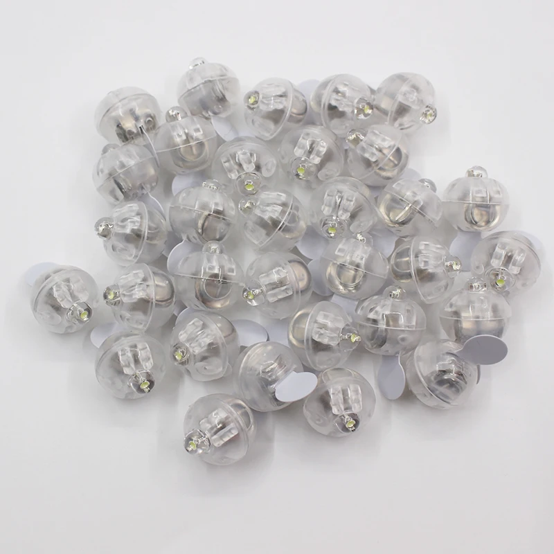 50stk/Masse Varm Hvid Rund Led-Flash Ball Lamper Ballon Lys For Papir Lanterne Fest, Bryllup Julepynt