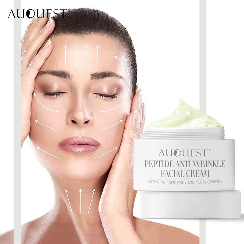 AuQuest Peptider Anti-rynke Creme Facial Day & Night Cream Løfte Hud Fugtighedscreme Anti-aging Dybt-reparation SkinBeauty Pleje 30g