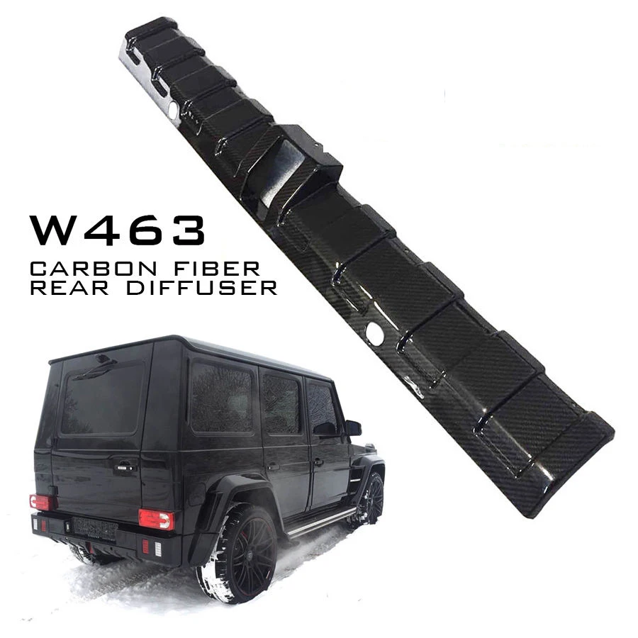 W463 Vogn bageste kofanger midterste plader kulfiber for W463 G-klasse G500 G55 G63 bageste diffusor w463 carbon dele