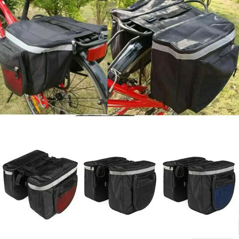 Vandtæt Dobbelt Cykeltasker Bag Bike Cykel Cykling Bagsædet Bagagerum Rack Pakker Fremragende Håndværk Og Lang Levetid Værktøjer