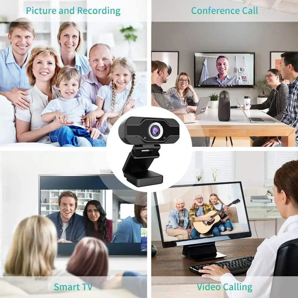 Webcam 1080p 60fps web cam 4K web-kamera med mikrofon, webcam 1080p kamera web 4k webcam kameraer, usb Til PC hd fuld G8I4