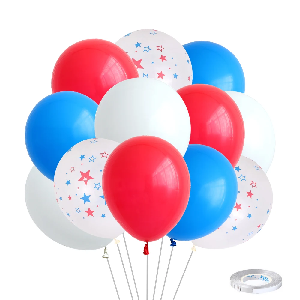 40pcs 12 tommer Amerika latex balloner Amerika Independence Day Party Ballon Børn Drenge Fødselsdag Part Dekorationer baby shower