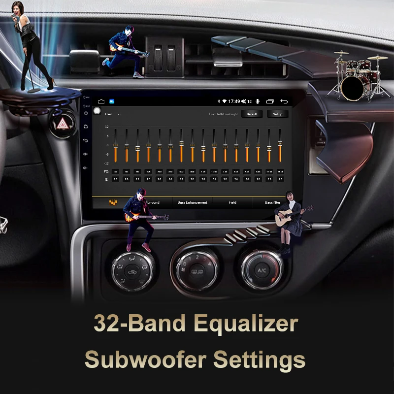 Funrover 6G+128G 2 din Android 10.0 Bil dvd-gps-afspiller For Suzuki Swift 2011-bil radio Multimedie-Navigation, stereo rds-bt