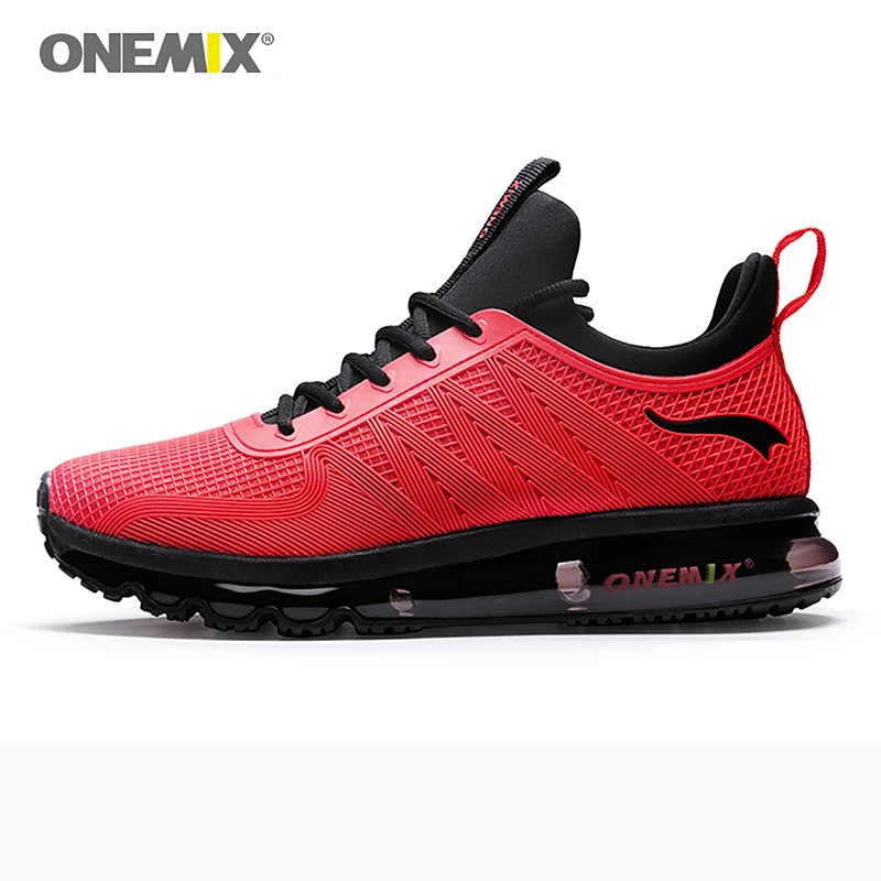 ONEMIX Sneakers Runner Athletic Offentlig Sti at Gå Casual Sko Red Mand shoes de hombre High Top Sport Jogging Sneakers, Sko