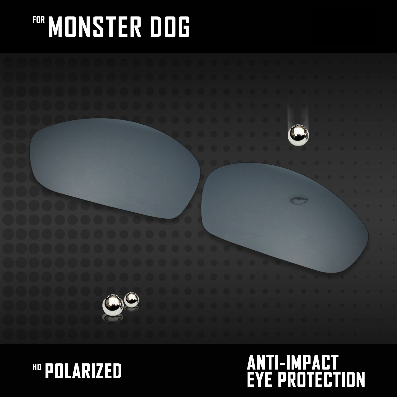 OOWLIT Linser Erstatninger For Oakley Monster Dog Polariserede Solbriller - Flere Farver