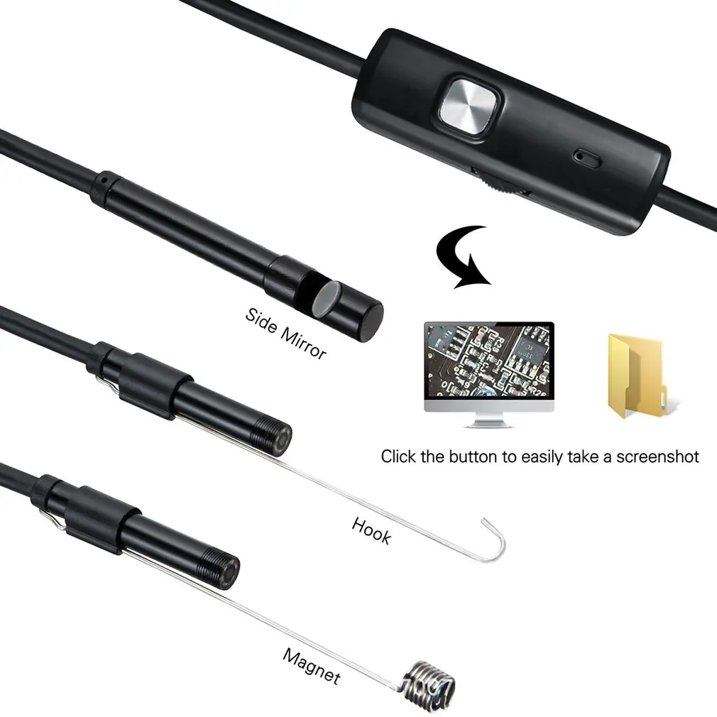 1/1.5/2M 7/5.5 mm Linse Endoskop HD 480P USB-OTG Slange Endoskop Vandtæt Inspektion af Rør Endoskop Kamera For Android-Telefon PC