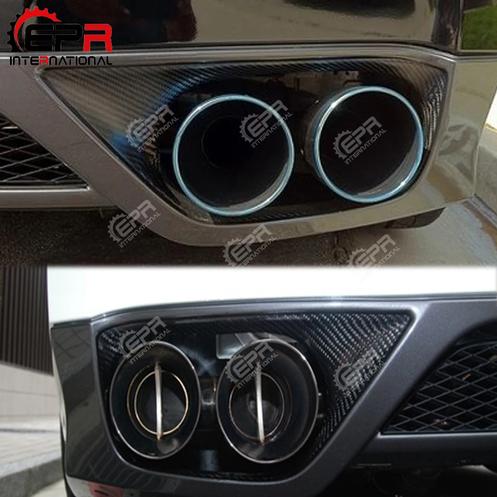 Bil Tuning For Nissan GTR R35 OEM Stil Carbon Fiber Udstødning Suround Blank overflade Heatshield Dække Fibre Drift Racing Body Kit
