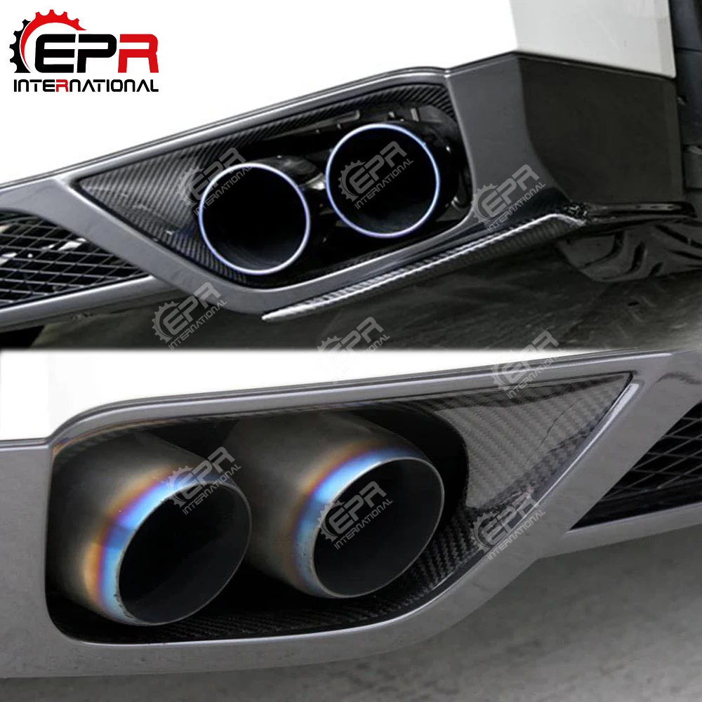 Bil Tuning For Nissan GTR R35 OEM Stil Carbon Fiber Udstødning Suround Blank overflade Heatshield Dække Fibre Drift Racing Body Kit