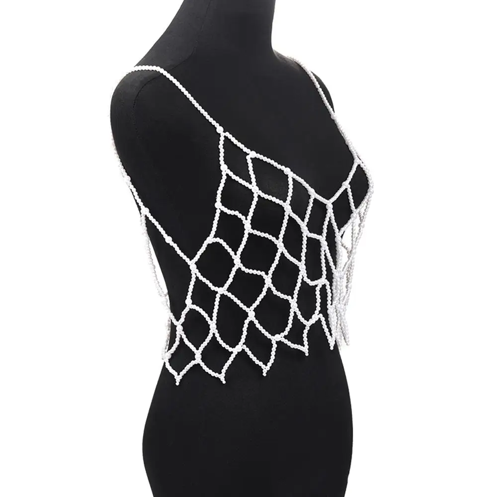 Miwens Simuleret Pearl Bodychians For Kvinder, Brude 2020 Luksus Perler Erklæring Krop Smykker Brand Design Undertøj