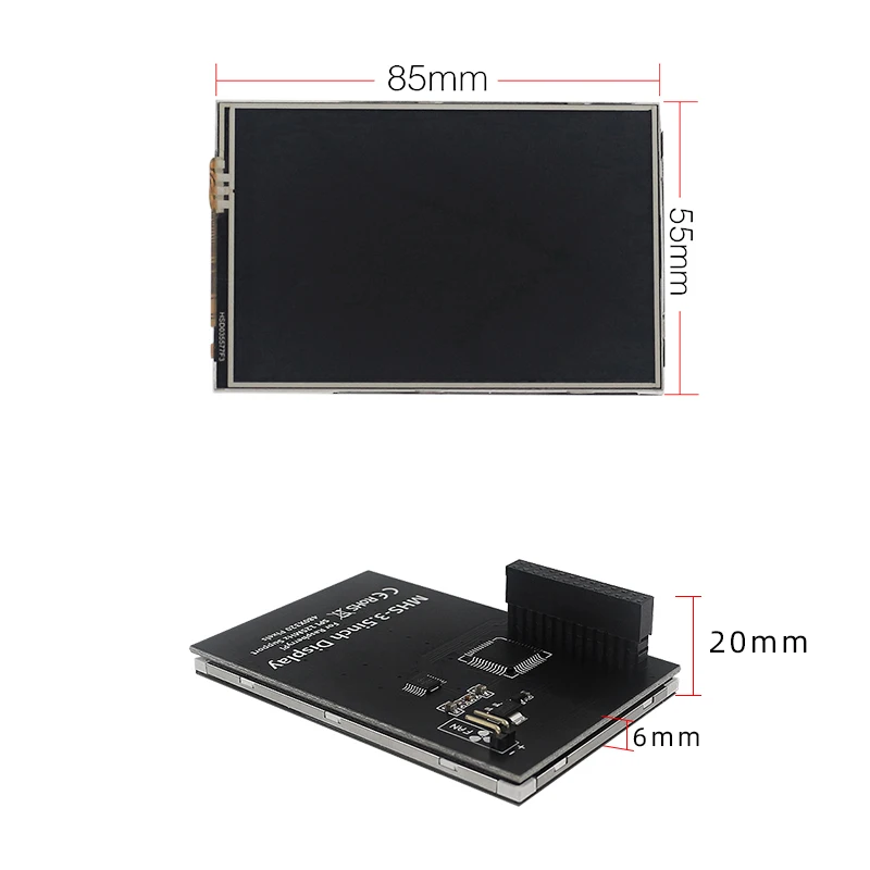 3,5 Tommer Raspberry Pi 4 LCD LED Baggrundsbelysning Touch Skærm, 480*320 Opløsning Skærm TFT-LCD-for Raspberry Pi 4 Model B / 3B+ / 3B