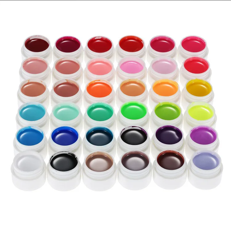 36Pcs Gel Negle Soak Off LED-UV-polske Ren Farve Søm UV Gel Set & Kit Semi-Permanent Negle Kunst Gel Lak