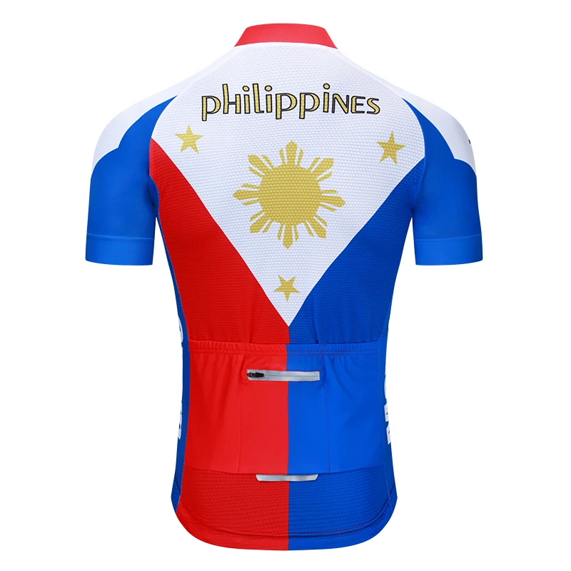 2019 Filippinerne Retro KLASSISK Nye Team Cycling Jersey Tilpasset Mountain Road Race Top max antal storm Reflekterende lynlås 4 lomme