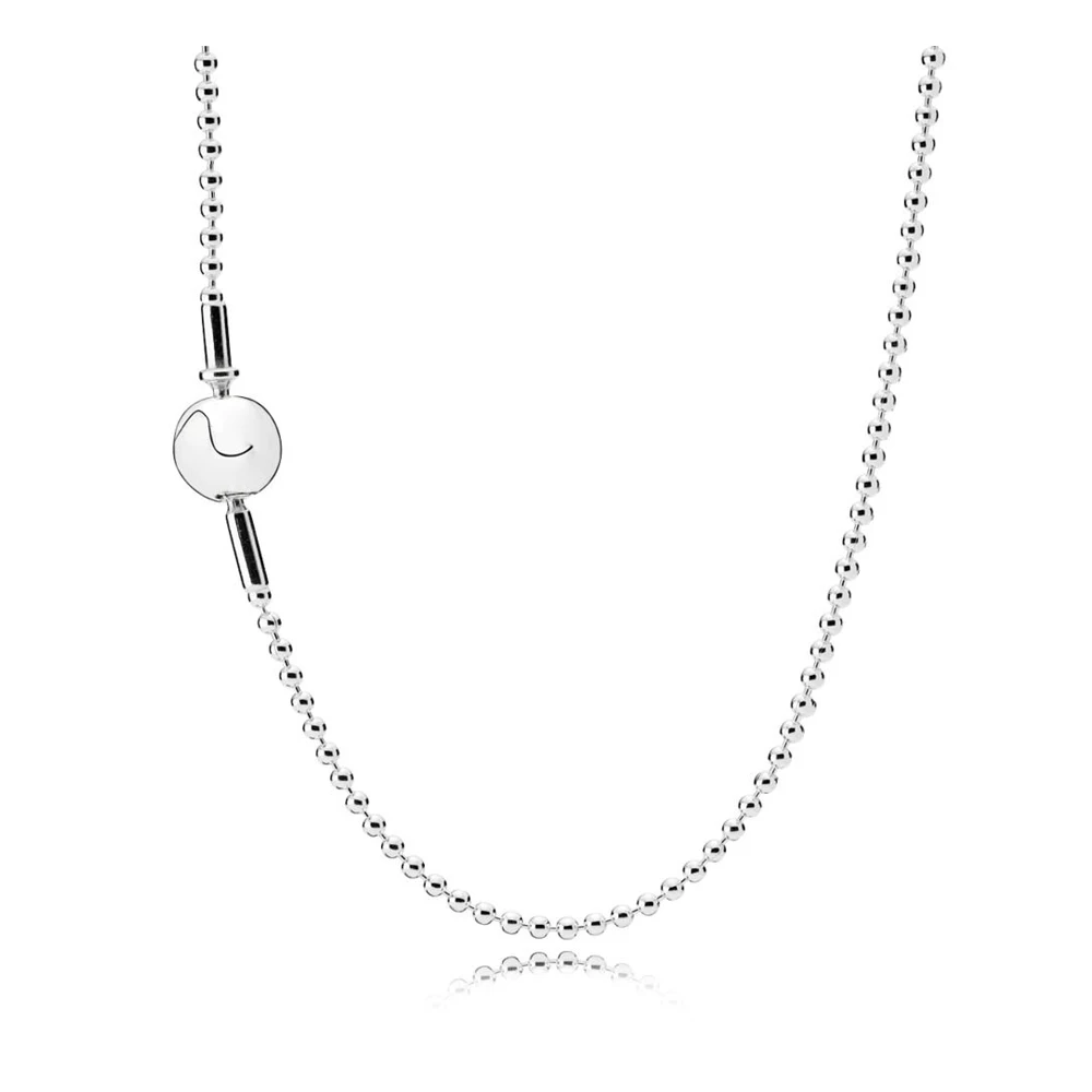 KAKANY Sterling Sølv Mønstrede Sølv Kæde (Justerbar) Grundlæggende Charme Halskæde med Logo Halskæde til Kvinder