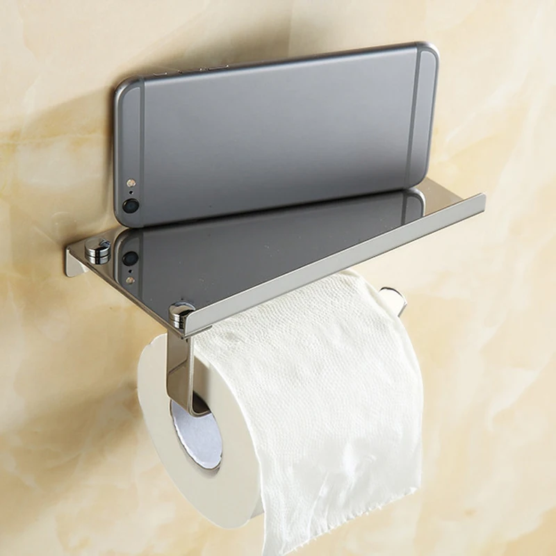 Rustfrit Stål Toiletpapir, Sæbe Holder Suge Vægbeslag Toiletpapir Holder Badeværelse Tilbehør Papirrulleholder