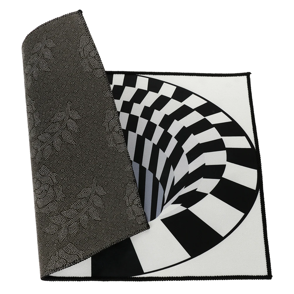 3d Print Tæppe Luksus, Gulvtæppe, Mat Tæppe Hvid Sort Abstrakt Geometrisk Optiske Illusion, Stue, Soveværelse Tæppe (Rektangel)