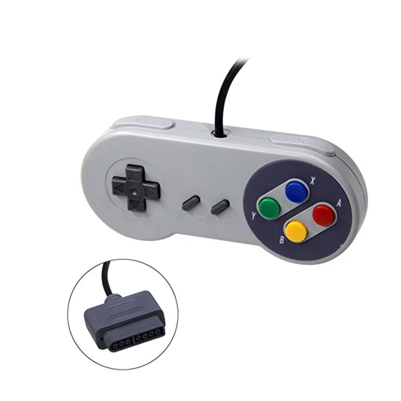 10PCS/lot Gamepad 16 Bit Controller for Super Nintendo SNES System Console Control Pad