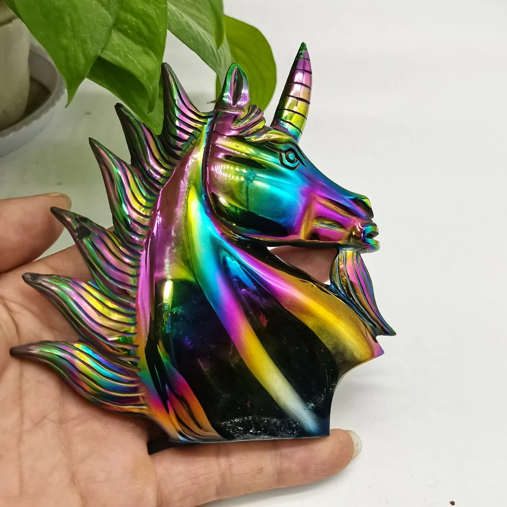 Nyt produkt Agat geode Unicorn Naturlig Krystal Healing, Aura Kvarts Ædelsten geode Unicorn Dyr Udskæring Crystal Håndværk