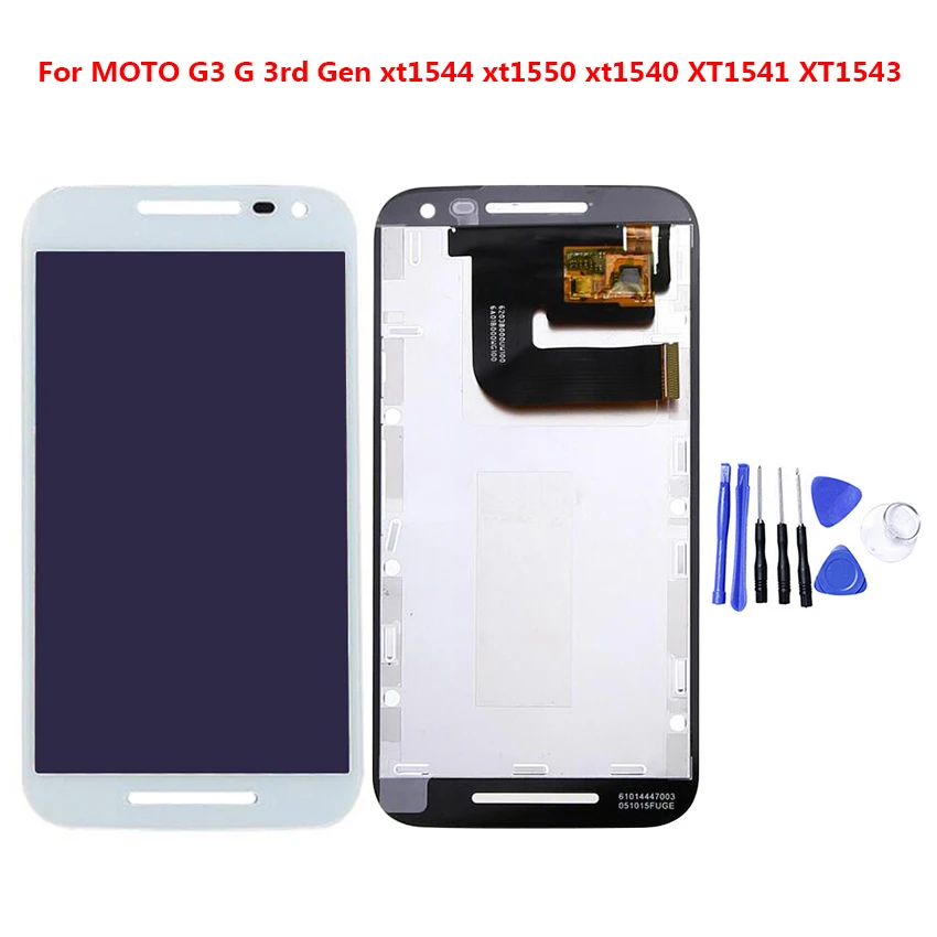 For Motorola MOTO G3 G 3rd Gen xt1544 xt1550 xt1540 XT1541 XT1543 LCD-Skærm Med Touch screen Digitizer Assembly