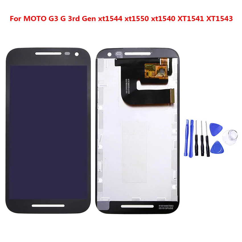 For Motorola MOTO G3 G 3rd Gen xt1544 xt1550 xt1540 XT1541 XT1543 LCD-Skærm Med Touch screen Digitizer Assembly