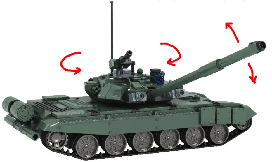 AIBOULLY 8101 Nye 456pcs Militære Kamp 2016 Tank Model Legetøj Rusland T90A Marine Helt byggesten Samlet minis