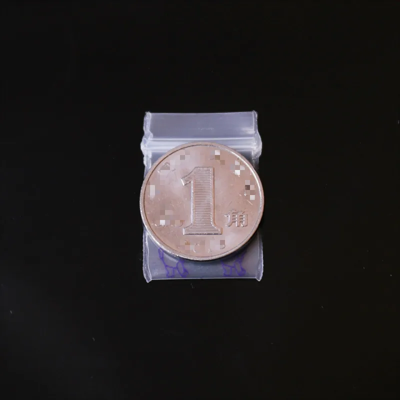 HARDINTON 0,2 MM 1.8x2.6CM Super Mini Gennemsigtige Lynlås Pose Små Smykker Medicin Opbevaring Miljøbeskyttelse Pakke Taske