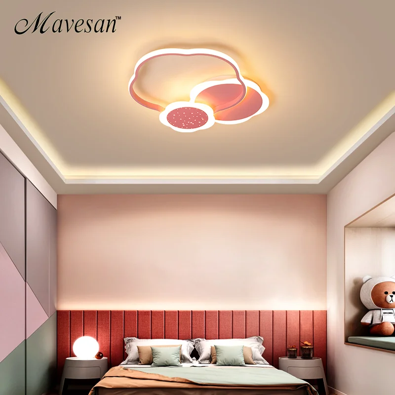 Børn soveværelse led-lys i loftet Nye design-LED-controle remoto lustre de plafond for at studere rummet