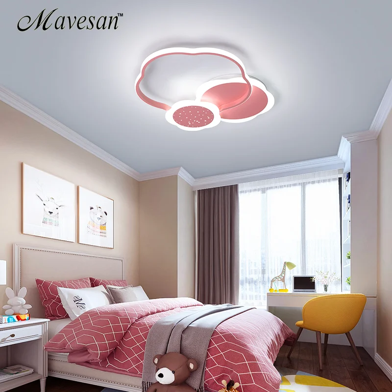 Børn soveværelse led-lys i loftet Nye design-LED-controle remoto lustre de plafond for at studere rummet