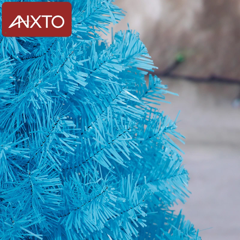 60cm juletræ safir blå mini kunstige juletræ dekorationer, julepynt til hjemmet