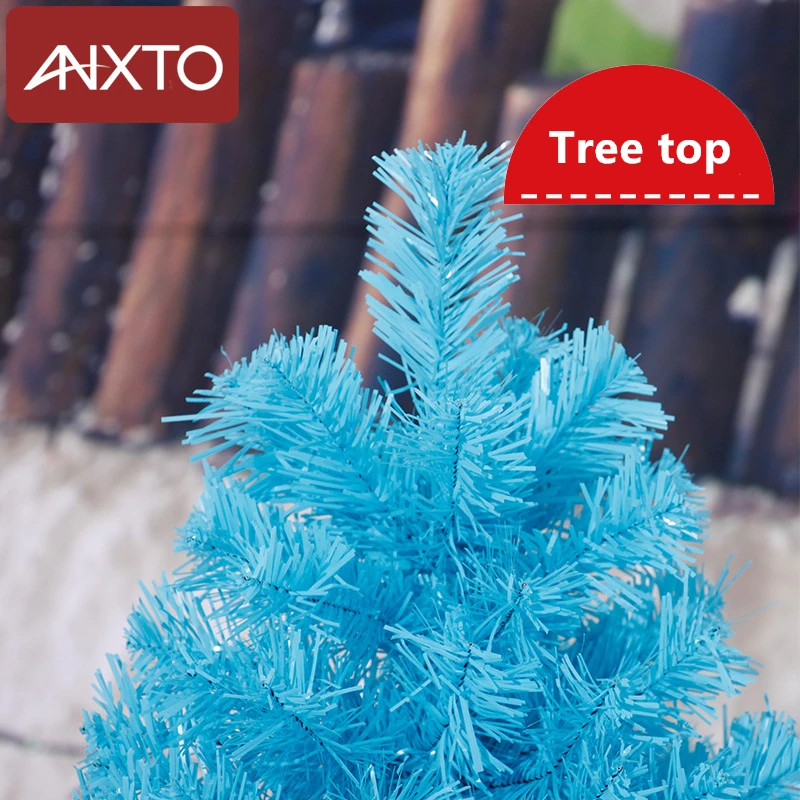 60cm juletræ safir blå mini kunstige juletræ dekorationer, julepynt til hjemmet