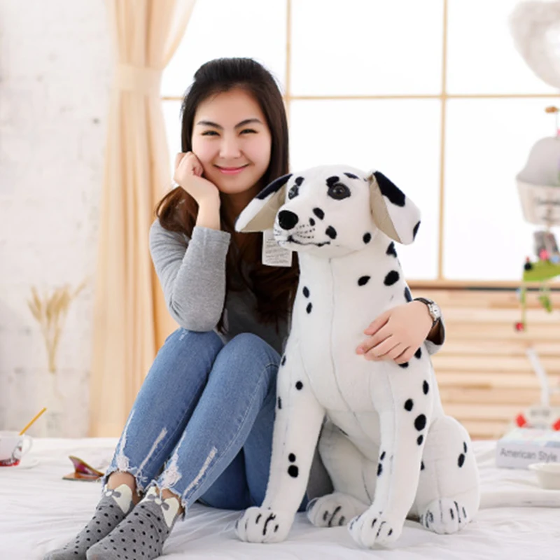 Kawaii Dalmatians tøjdyr 30/40/50/60/75/90cm Søde Simulering Hunde Plys Legetøj Udstoppet Dukke Børn Baby Legetøj Gave