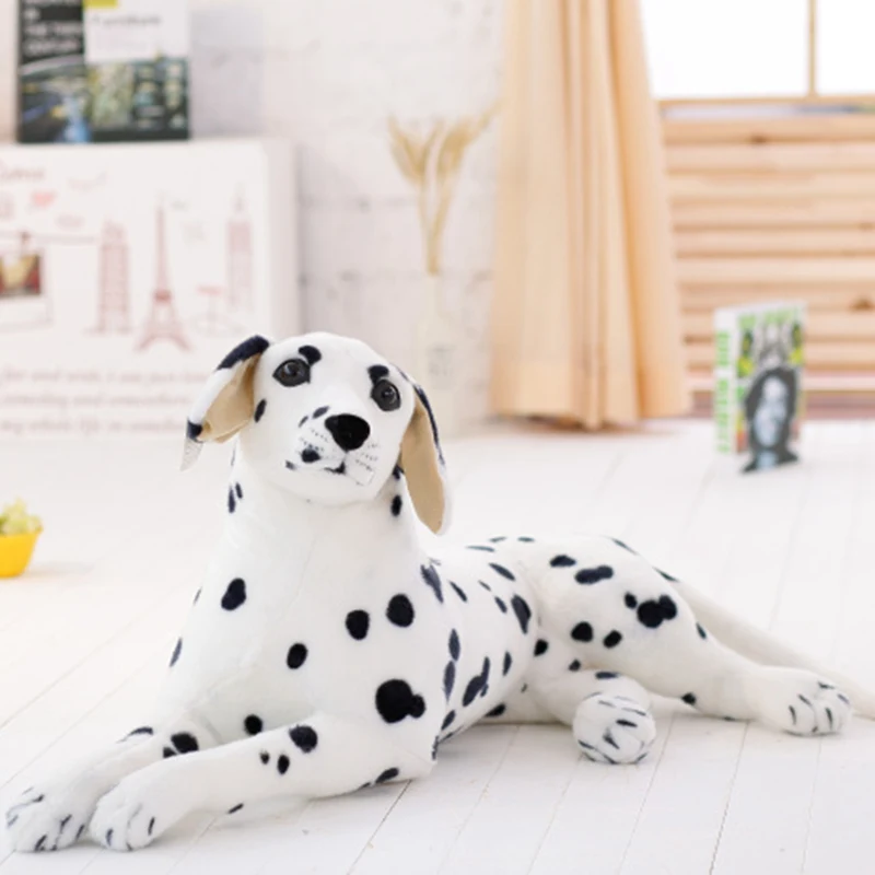Kawaii Dalmatians tøjdyr 30/40/50/60/75/90cm Søde Simulering Hunde Plys Legetøj Udstoppet Dukke Børn Baby Legetøj Gave