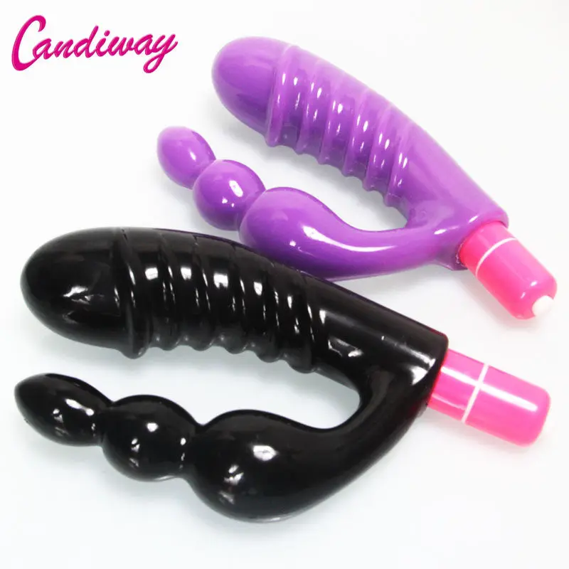 Dobbelt dildo vibrator Anal plug sex legetøj til mænd, prostata massage C G-spot Håndsex unisex klitoris vibe Sex Legetøj til mænd