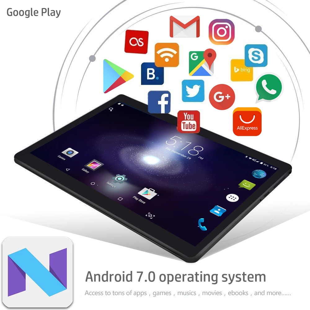 Bedst sælgende 2021 android 9.0 tablet-10.1-tommer 2-i-1-laptop tablet Understøtter zoom Understøtter Netflix