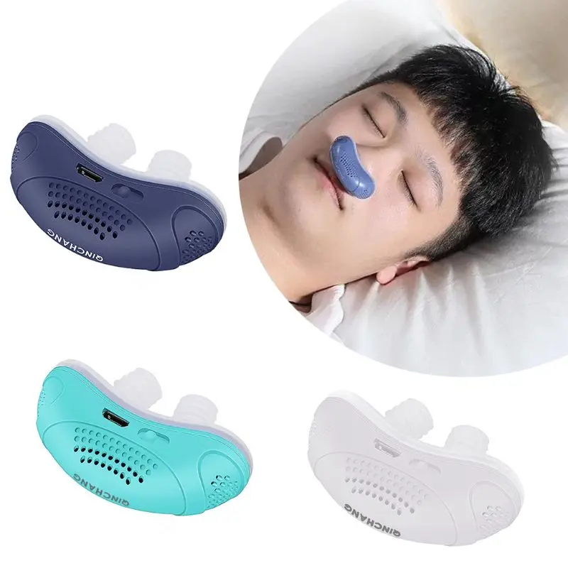 Elektrisk Anti Snoring Enhed Ilt Koncentration CPAP Stoppe med at Snorke Nasal Dilator næseklemme Forbedre Sovende Apnø Støtte Værktøj