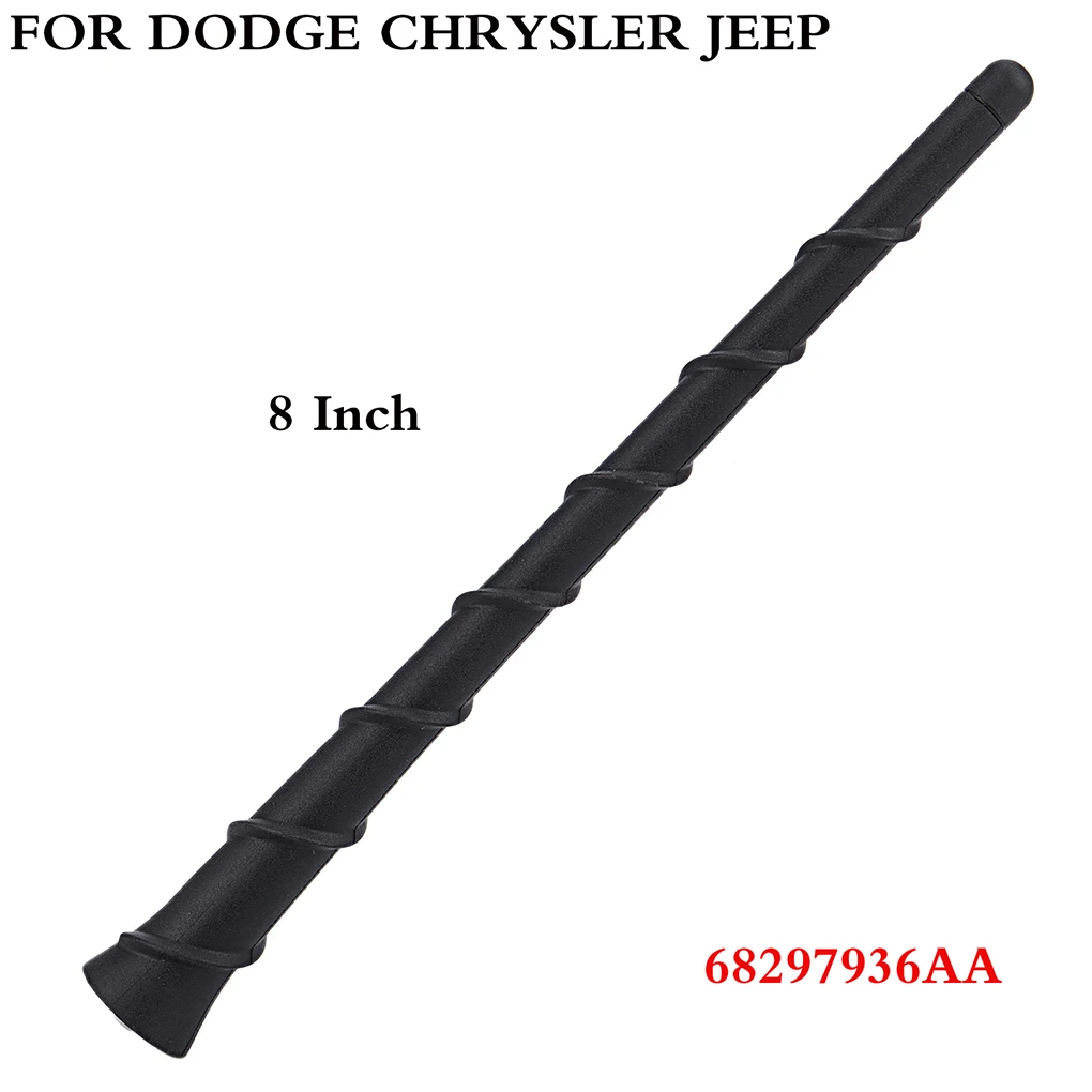 Replancement for DODGE, CHRYSLER JEEP 8 Tommer Aftagelig Antenne Mast 68297936AA Bil Radio Antenne