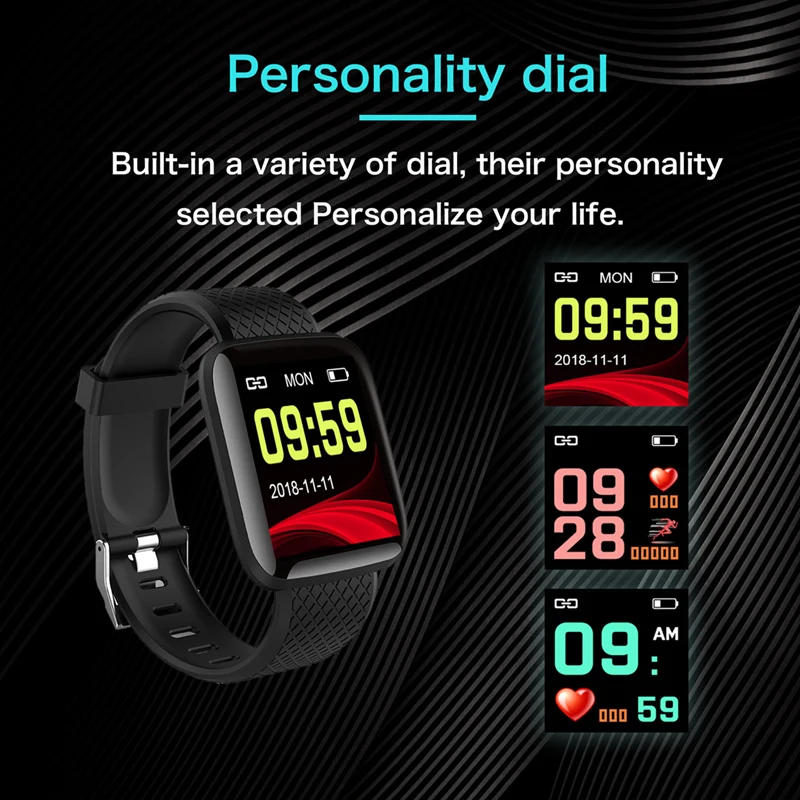 SHAOLIN 13 Smarte Ure puls Ur Smart Armbånd Sports Ure Smart Band Smartwatch Android, IOS