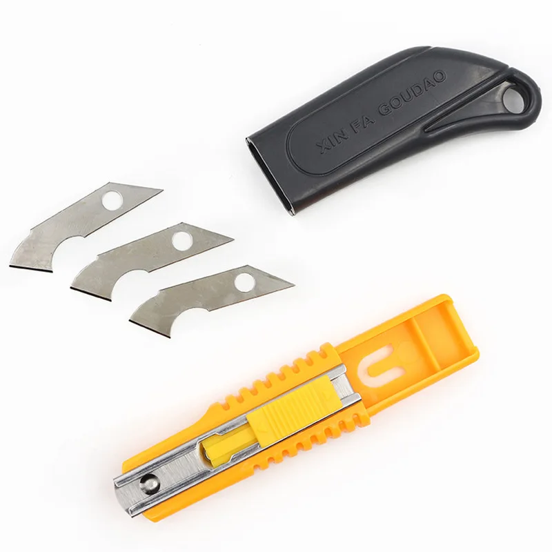 Kraftig Buet Munden Krog kniv Professionel Cutter Krog til plexiglas Faste Blade Akryl Plast Ark skærende værktøj reparation