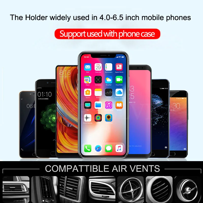 Bil Qi Trådløse Oplader Til iPhone 11 Pro XS Max X 8 10w Hurtigt Wirless Opladning Trådløs Bil Oplader Til Samsung S10 S9 S8 Xiaomi